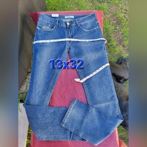 Luice's Classic Skinny Blue Denim Jeans With Bling